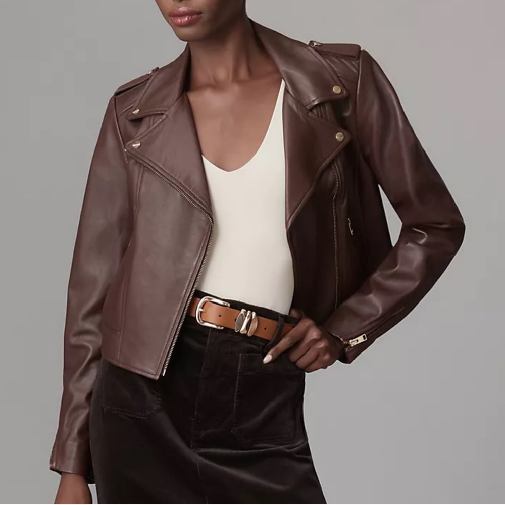 Vegan Leather Moto Jacket